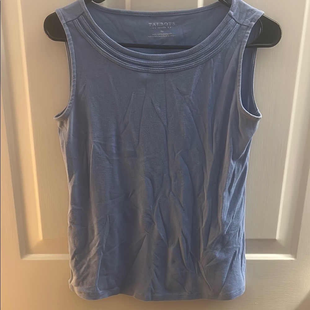 Talbots Light Blue Sleeveless Tank Top